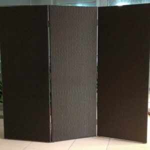 Paravent en osier marron 3x 75x200cm