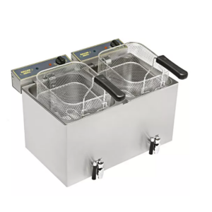 Friteuse électrique double bac 8L