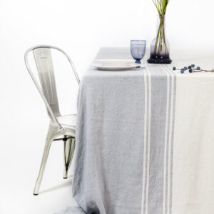 Nappe 3,00m x 3,00m Blanc lilas - Lin