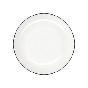Assiette entremet Ø 21cm - Liseret Noir